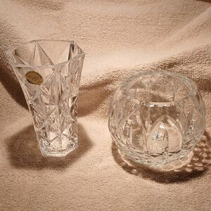 Elegant Crystal Vase Set